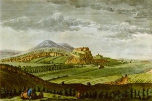 "Edinburgh lännestä, David Humen aikana", 1750, 1943. tekijältä Paul Sandby