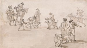 Figuuriryhmä: Taistelu tekijältä Paul Sandby