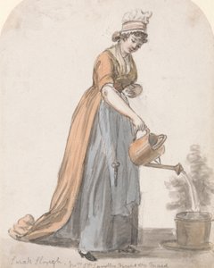 Sara Hough, rouva T. P. Sandbyn lastenhoitajatar, - tekijältä Paul Sandby