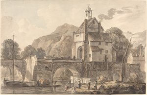 Silta Bridgnorthissa Shropshiressa tekijältä Paul Sandby
