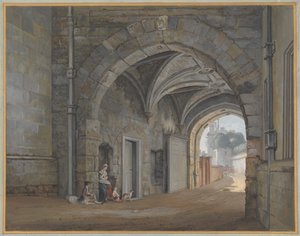 Kuningatar Elisabetin portti tekijältä Paul Sandby