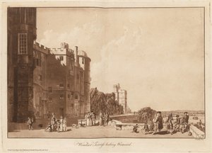 Windsor Terrass katsoo länteen tekijältä Paul Sandby