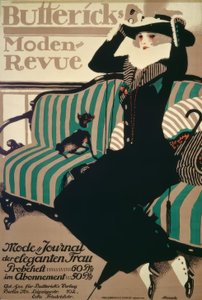 Buttericks Moden-Revue / P. Scheurichin juliste 1912
