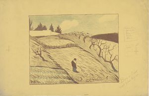 La fin du jour (Päivän loppu) 1893 (väri litho) tekijältä Paul Sérusier