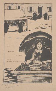 Karkkimyyjä sateenvarjolla tekijältä Paul Sérusier