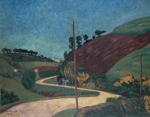 Stagecoach Road maaseudulla kärryillä tekijältä Paul Sérusier