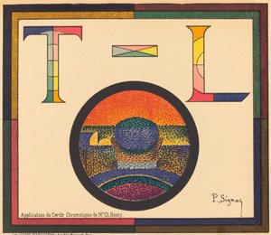 Ch. Henryn kromaattisen ympyrän sovellus tekijältä Paul Signac