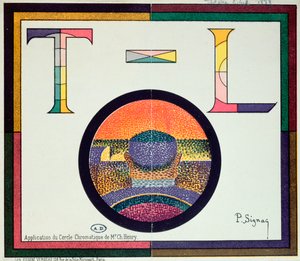 Charles Henryn "Cercle Chromatiquen" sovellus, 1889 tekijältä Paul Signac