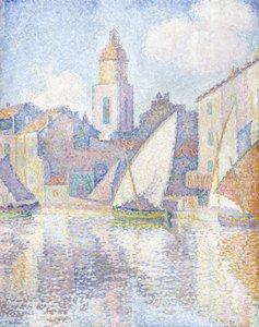 Kellotorni Saint Tropezissa, 1896 tekijältä Paul Signac