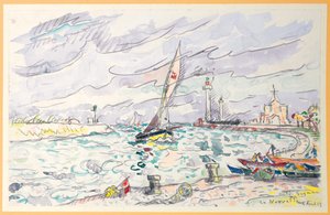 Ciboure, Saint-Jean-de-Luz, 1920 tekijältä Paul Signac