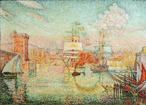 Marseillen sataman sisäänkäynti tekijältä Paul Signac