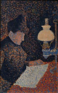 Nainen lampun alla tekijältä Paul Signac