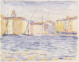 Taloja etelän maihinnousupaikalla tekijältä Paul Signac