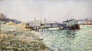 Seine Jardin des Plantesissa, 1884 tekijältä Paul Signac