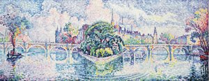 Vert-Galantin puutarha, n. 1928 tekijältä Paul Signac