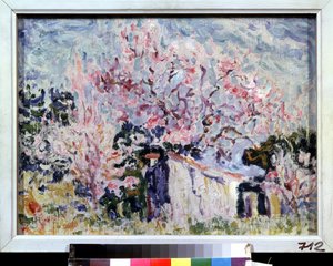 "Kevät Provencessa" (Provencen kevät) Paul Signacin (1863-1935) maalaus 1903 Pushkin-museo, Moskova tekijältä Paul Signac