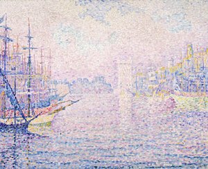 Marseillen satama, Aamun sumu, 1906 tekijältä Paul Signac
