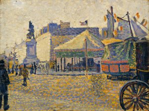 Place de Clichy, 1887 tekijältä Paul Signac