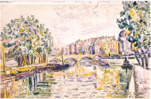 Pont Saint-Michel tekijältä Paul Signac