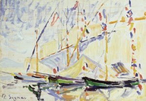 Saint Tropez. Vastaaja: PAUL SIGNAC. Museo: GALERIA COURTAULD / LONDRES / G. BRETAÑA tekijältä Paul Signac