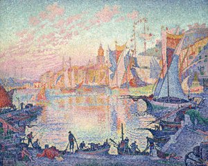 ""Saint Tropez"" Paul Signacin (1863-1935) maalaus 1901-1902 Kansallinen läntisen taiteen museo, Tokio, Japani tekijältä Paul Signac