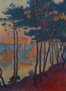 Segel und Pinien tekijältä Paul Signac