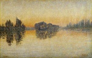 Auringonlasku, Herblay tekijältä Paul Signac