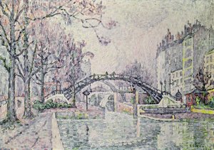 Canal Saint-Martin, 1933 tekijältä Paul Signac