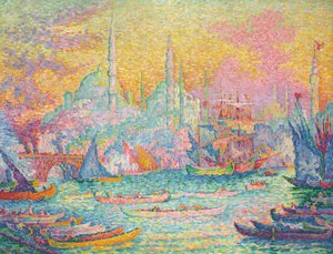 Kultainen sarvi, Konstantinopoli, 1907. tekijältä Paul Signac