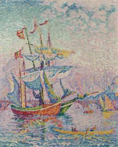 Kultainen sarvi. Silta, 1907 tekijältä Paul Signac