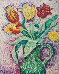 Vihreä maljakko, 1920 tekijältä Paul Signac