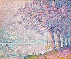 Seine St. Cloudissa, 1903 tekijältä Paul Signac