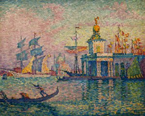 Venetsia - Tullitalo; Venetsia - Meritulli, 1908 tekijältä Paul Signac