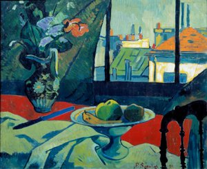 Asetelma, taiteilijan työpaja Paul Serusierin (1863-1927) maalaus 1891 su. 0,6x0,73 m Pariisi, musee d