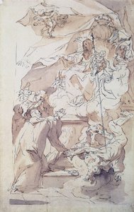 Neitsyt ja Jeesus-lapsi bernhardin kanssa, 1700-luku.