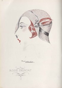Rose Descat -hattu, 1920-luvun loppu. tekijältä Paul Valentin