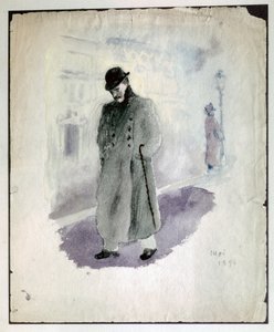Paul VALERY: Omakuva. 1894 (akvarelli) tekijältä Paul Valery