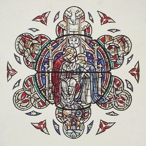 Neitsyt Marian kruunajaiset, noin 1910 (akvarelli paperille). tekijältä Paul Vincent Woodroffe