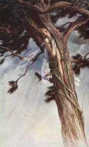 William Shakespearen Myrsky, näytös I, kohtaus 2 (värilitho) tekijältä Paul Vincent Woodroffe