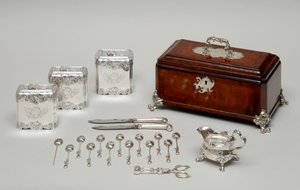 Tea equipage, n. 1735 (hopea ja puu)