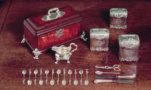 Tea equipage, n. 1735 (hopea ja puu)