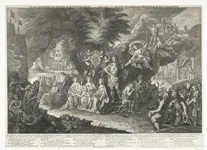 Allegoria kuningas Vilhelm III:sta rauhantuottajana Euroopassa, 1697 Kuningas Vilhelm III:n palauttama rauha Euroopassa / Anno 1697 / La Paix retablie dans l