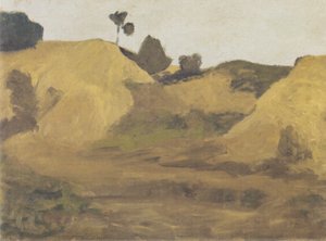 Landschaft am Weyerberg tekijältä Paula Modersohn-Becker