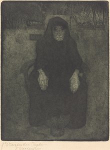 Vanha nainen tekijältä Paula Modersohn Becker