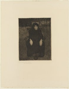 Istuva vanha nainen tekijältä Paula Modersohn Becker