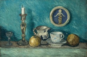 Asetelma della Robbia Putton kanssa, c. 1905. tekijältä Paula Modersohn Becker