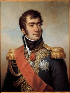 Auguste Frederic Louisin (Auguste-Frederic-Louis) muotokuva Viesse de Marmontista, Raguse Marechalin keisarikunnan herttuasta vuonna 1809 (1774-1852) - edustettuna univormussa Kunnialegioonan laatalla restauroinnin aikana. Paulin Jean-Baptisten maalaus tekijältä Paulin Jean Baptiste Guerin