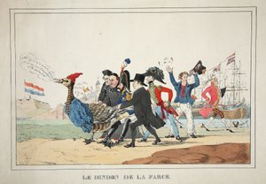 Le Dindon de la Farce, pubi. 1831 (käsinvärinen kaiverrus)