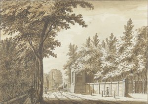 Hofstede Bosch-en-Hoven Haarlemin ulkopuolella tekijältä Paulus Constantijn la Fargue (attributed to)