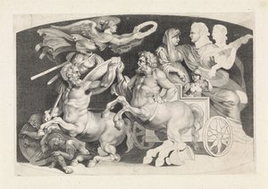 Camee met de triumph van Germanicus en Agrippina Pietro Paolo Rubeniin suunnittelemia erilaisia ​​muinaisia ​​agaatteja (sarjan nimi) tekijältä Paulus Pontius (attributed to)